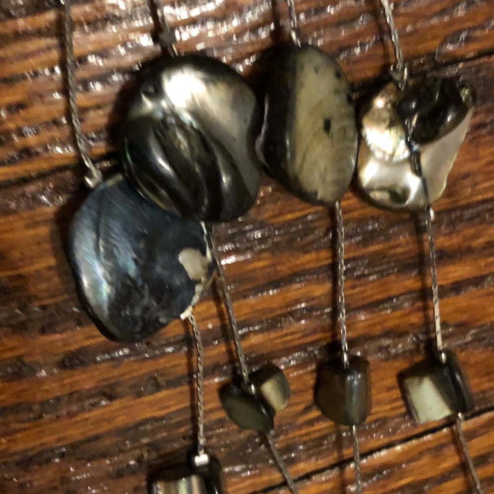 Silver Shell Long Necklace